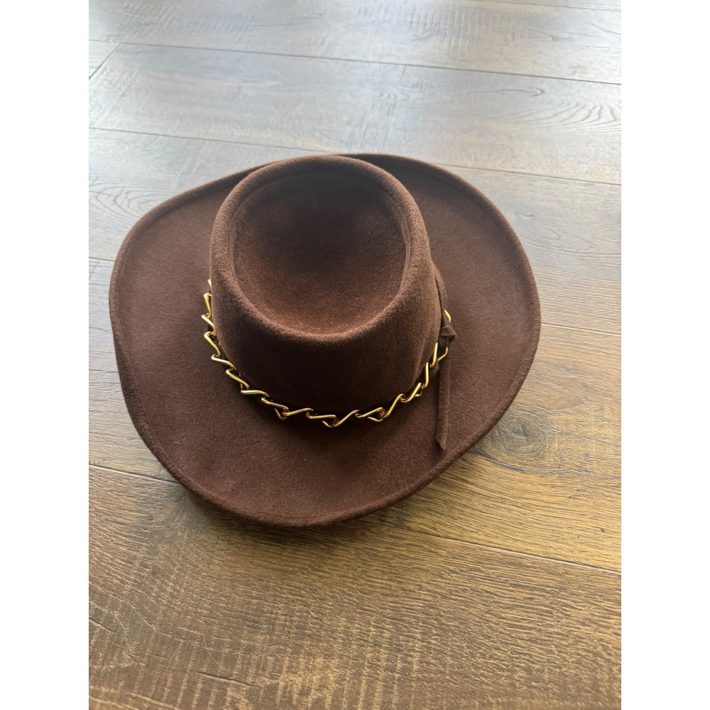 Frank Olive Hat Chain Accent Western Style